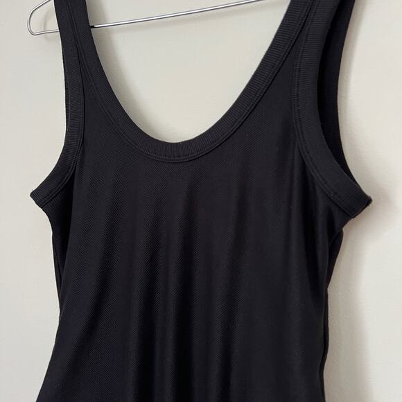 Alexander Wang x Uniqlo Heattech Black Ribbed Scoop Back Thong Bodysuit Size M - Picture 4 of 10